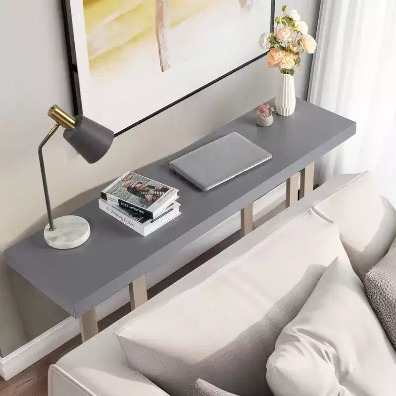 Console minimaliste gris et beige, monobloc