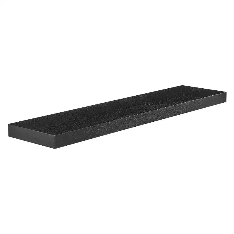 Étagère murale flottante en bois noir, 43 po