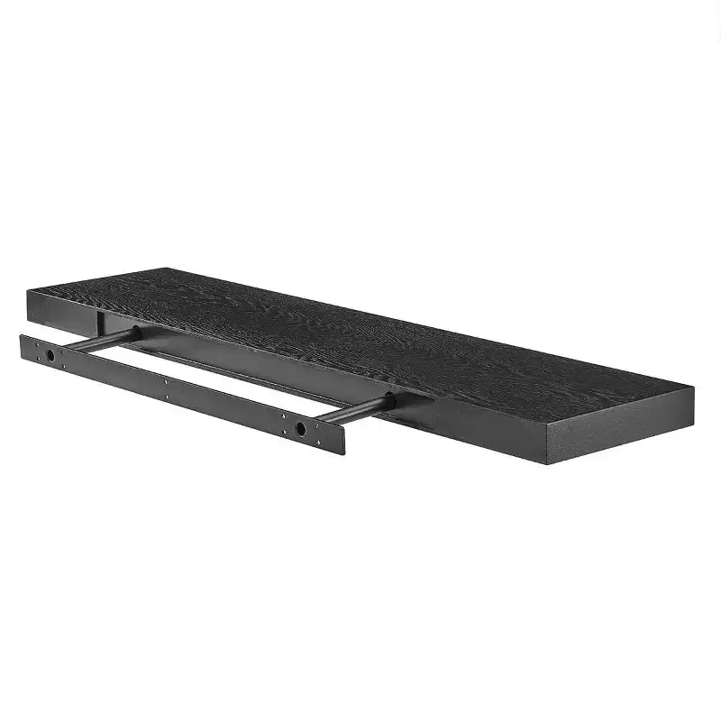 Étagère murale flottante en bois noir, 43 po