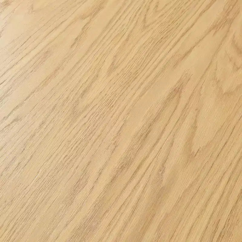 Table à manger ronde naturelle, piédestal cannelé, pour 4 à 6 personnes