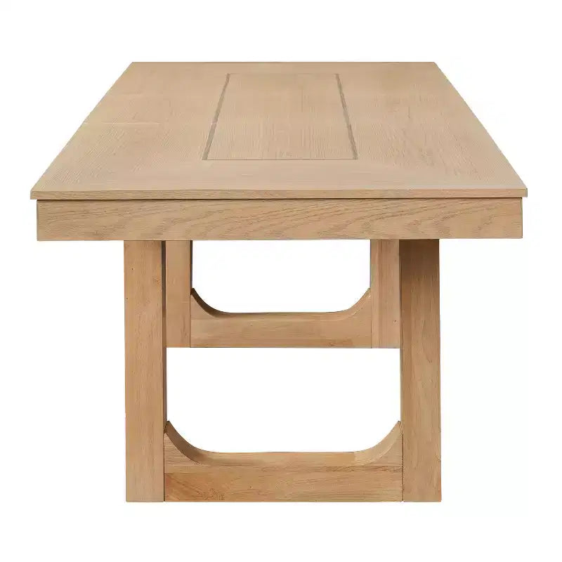 Table à manger extensible rectangulaire Noyer/Naturel, 4 places