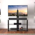 Meuble TV avec support intégré – Noir, 3 étagères, pour TV jusqu'à 60"