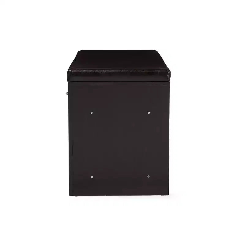 Banc de rangement rectangulaire espresso foncé, 2 places